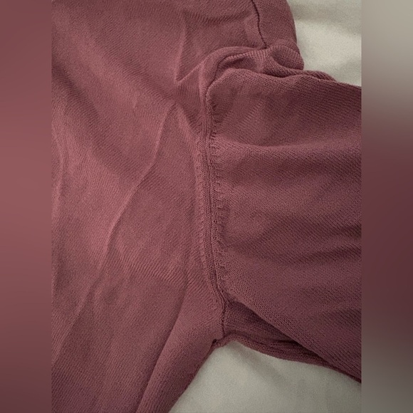 Zara women’s thin knit long sleeve tie back dress dusty rose size xs - Picture 11 of 12